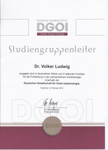 Urkunde DGOI Dr. Ludwig
