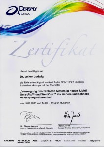 Zertifikat_Dentsply_Dr. Ludwig
