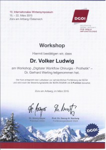Zertifikat DGOI ZÜRS_Workshop 1_Dr. Volker Ludwig
