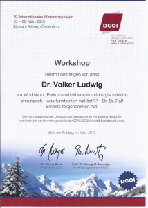 Zertifikat DGOI ZÜRS_Workshop 3_Dr. Volker Ludwig