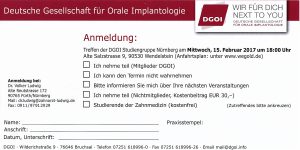 Quelle: Zahnarztpraxis Dr. Ludwig und Kollegen | Flyer 1. DGOI Sitzung 2017